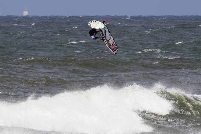 Jamie Hancock push loop - KIA Cold Hawaii PWA World Cup, Denmark ©  John Carter / PWA http://www.pwaworldtour.com